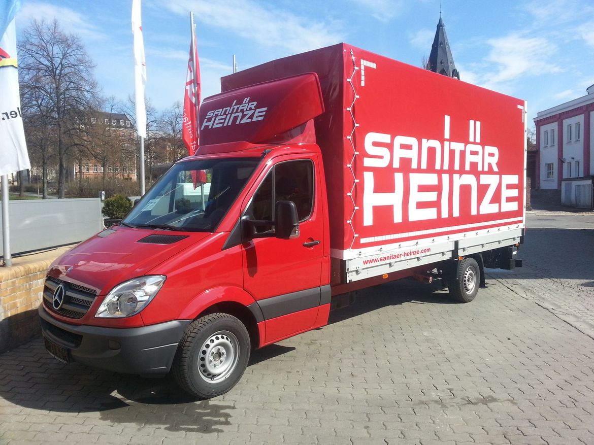 MB Pritsche mit Ladebordwand für Stückguttransporte