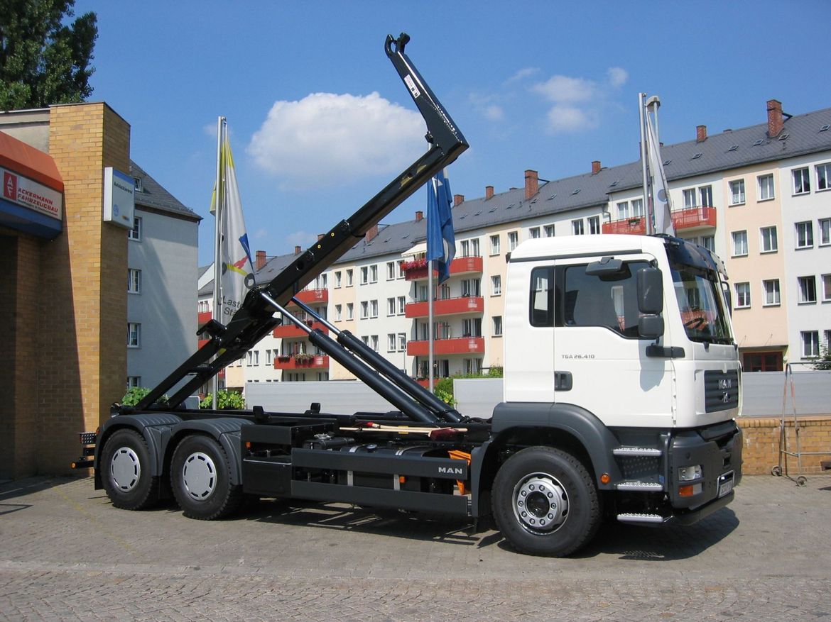 MAN Abrollkipper für Abrollcontainertransporte